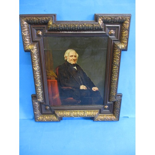 289 - A 19th century oil on board portrait of a Scottish? gentlemen approx. size of panel 24x30cm, in good... 