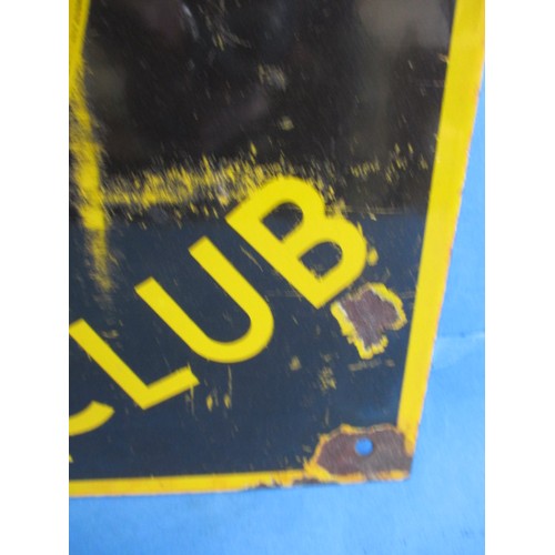 263 - A vintage enamel sign for The Cyclists’ Touring Club, approx. size 40x40cm a good clean example with... 