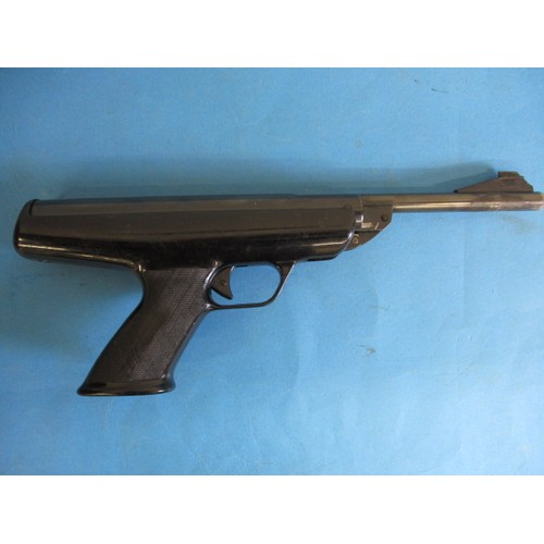 220 - A vintage BSA Scorpion .22 break barrel air pistol, in non-working order having no rear sight and ge... 