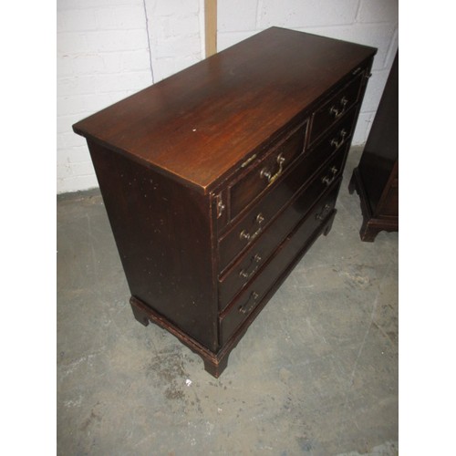 301 - A pair of bedside desk chests, each with 2 short over 3 long drawers and fold over top for conversio... 