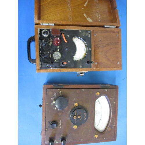 248 - Two vintage electronic test instruments, neither checked as to function, in used condition with gene... 