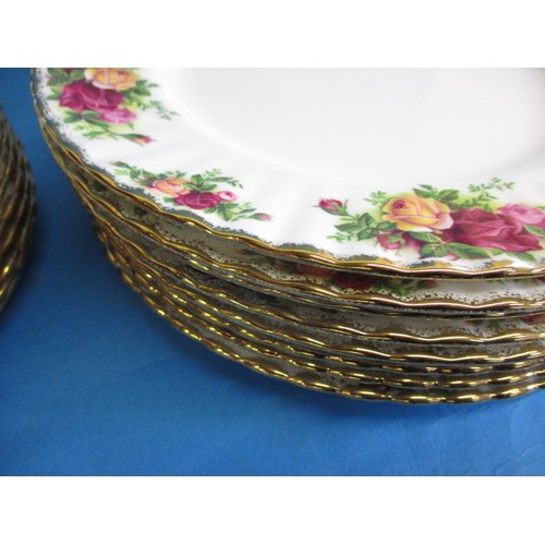 299 - A large quantity of vintage Royal Albert Old Country Roses china, most with early marks and all firs... 