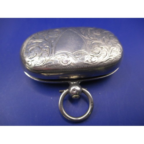 129 - A small parcel of sterling silver items, to include vesta cases, cigarette box and sovereign case. A... 