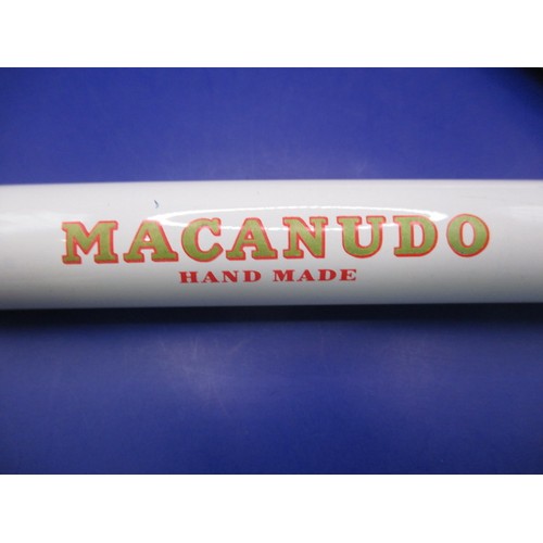 166 - Two 1981 Royal Commemorative Macandu cigars in original tubes, in as new condition, approx. length 1... 