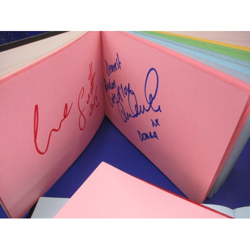 242 - 4 Autograph albums with numerous hand signed autographs, in good condition