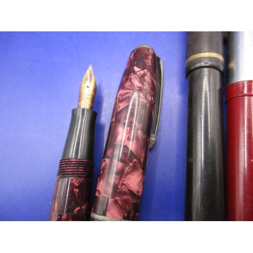 168 - A parcel of vintage fountain pens, various ages and makers, all in used condition