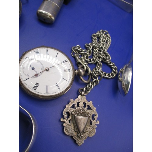 158 - A parcel of very interesting items, to include a 19th century silver fusee pocket watch C1851 silver... 