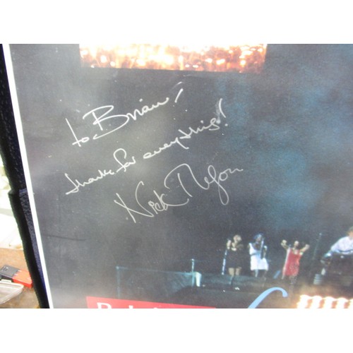 295 - A vintage hand signed Pink Floyd poster, signed by Nick Mason to Brian. Direct from the estate of th... 