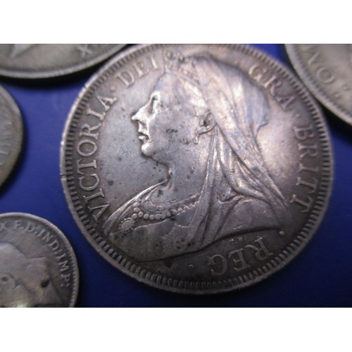 103 - A parcel of silver and part silver pre-decimal coins, approx. parcel weight 475g all in circulated c... 