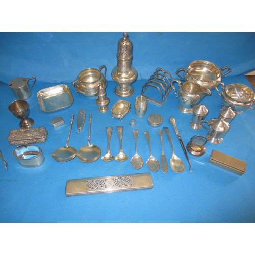 134 - A large parcel of antique and later sterling silver items, approx. silver weight 1560g all in used c... 