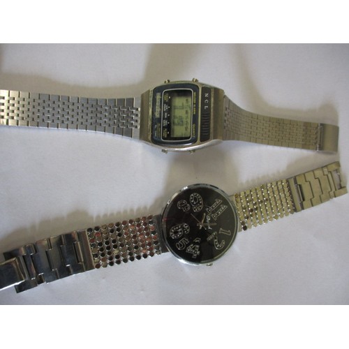 108 - A vintage LCD watch and one other, both in current working order with use-related marks