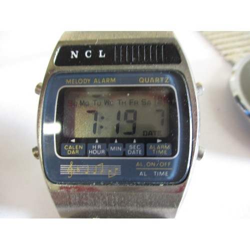 108 - A vintage LCD watch and one other, both in current working order with use-related marks