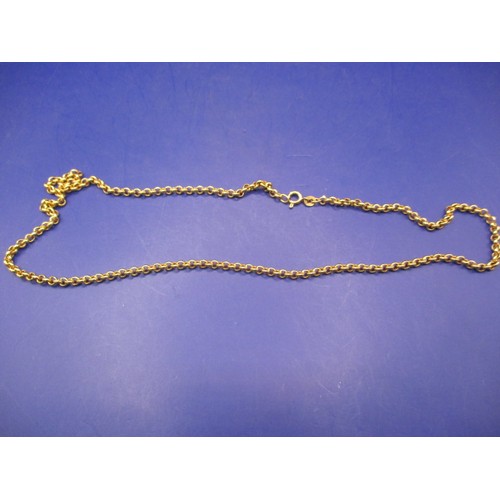 69 - A 9ct yellow gold belcher chain, approx. weight 6.3g, approx. linear length 50cm, in good used condi... 