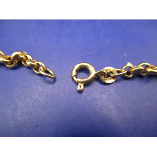 69 - A 9ct yellow gold belcher chain, approx. weight 6.3g, approx. linear length 50cm, in good used condi... 