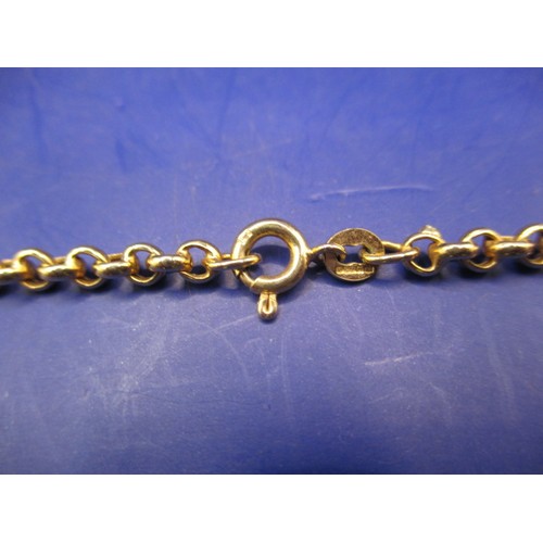 69 - A 9ct yellow gold belcher chain, approx. weight 6.3g, approx. linear length 50cm, in good used condi... 