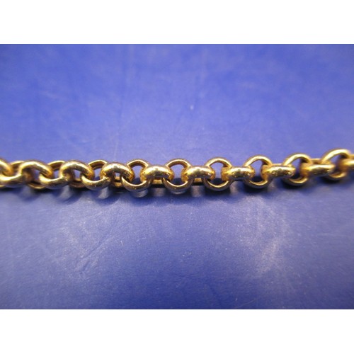 69 - A 9ct yellow gold belcher chain, approx. weight 6.3g, approx. linear length 50cm, in good used condi... 