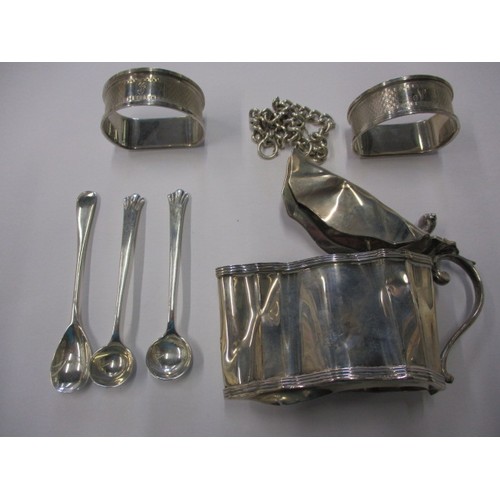 141 - A parcel of sterling silver items, approx. parcel weight 183g, in used condition with some denting!