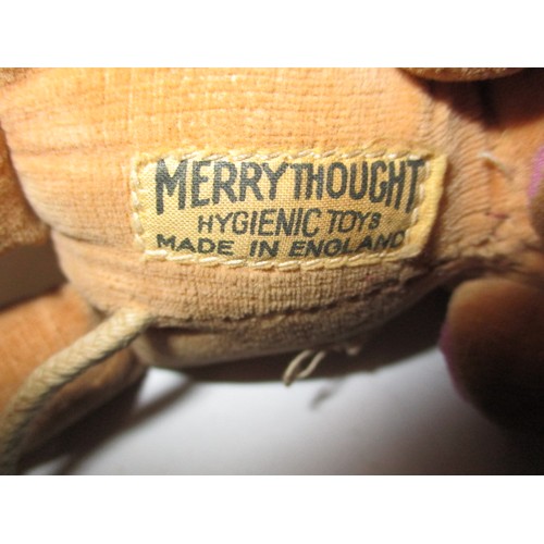 365 - A vintage Merrythoughts plush ‘Jerry’ mouse toy, having one arm detached and general use-related mar... 