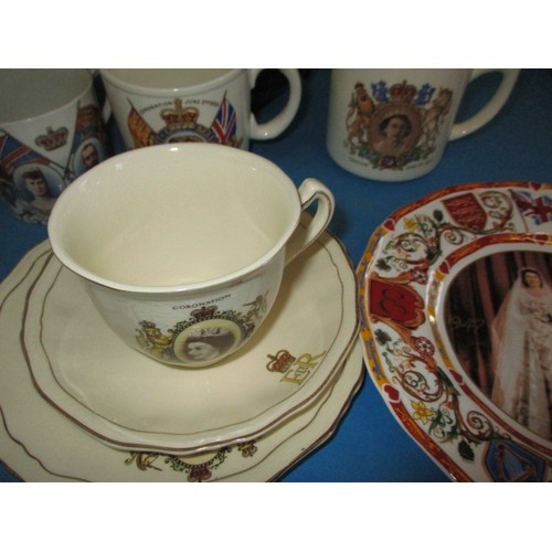 366 - A parcel of vintage royal commemorative ceramics to include Edward VIII items, all in good vintage c... 