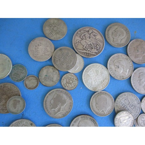 167 - A parcel of Victorian and later silver and part silver coins, approx. parcel weight 545g, all in cir... 