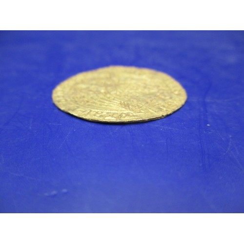 129 - An Edward IV gold rose Noble/Ryal, London mint, type VII (1466-7) the obverse crowned king in ship w... 