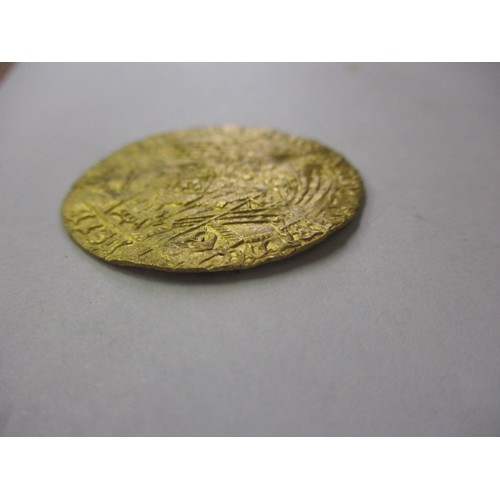 129 - An Edward IV gold rose Noble/Ryal, London mint, type VII (1466-7) the obverse crowned king in ship w... 