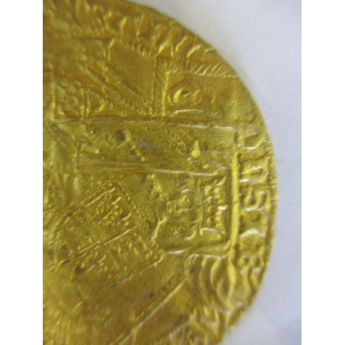 129 - An Edward IV gold rose Noble/Ryal, London mint, type VII (1466-7) the obverse crowned king in ship w... 