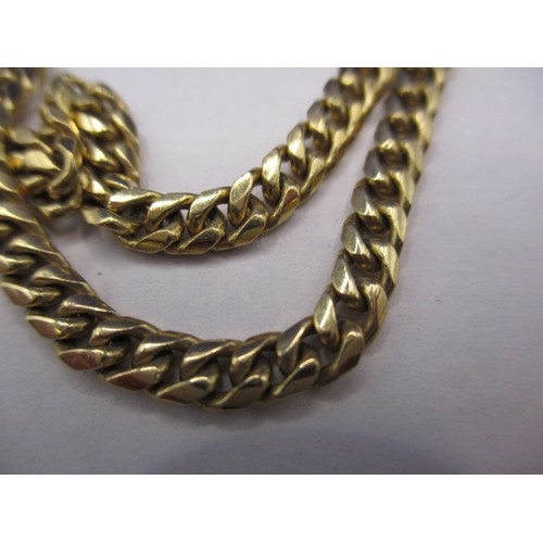 86 - A vintage 750 yellow gold necklace chain, approx. weight 33g, approx. linear length 59cm in good pre... 