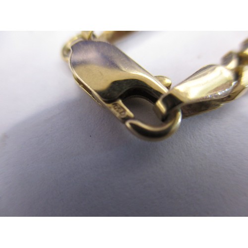 86 - A vintage 750 yellow gold necklace chain, approx. weight 33g, approx. linear length 59cm in good pre... 