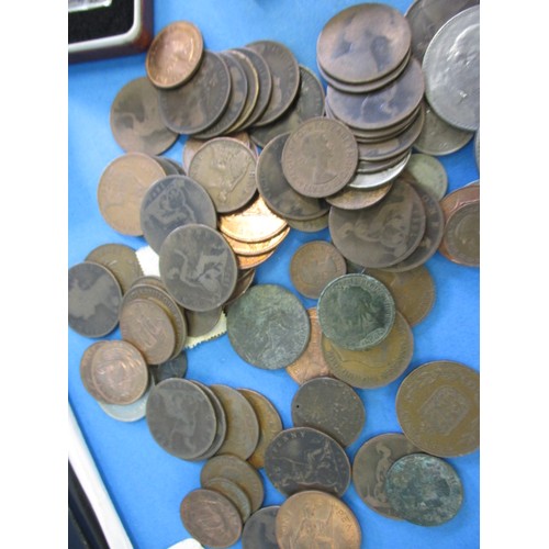 92 - A parcel of Victorian and later coins to include silver examples and collectors sets