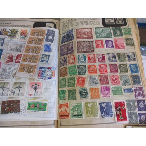 96 - A large quantity of Victorian and later stamps, to include first day covers and several albums