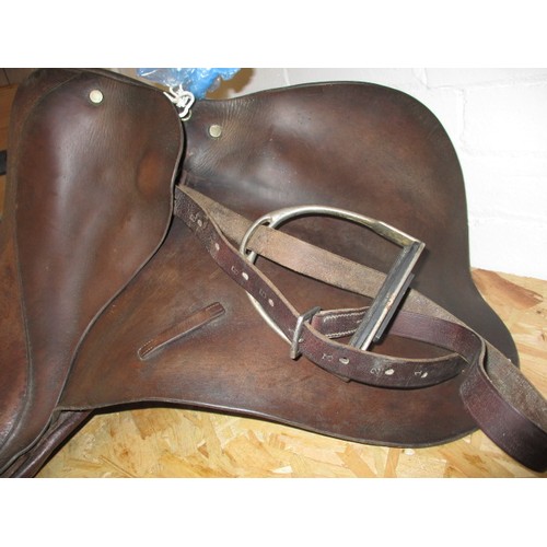 268 - A Bliss of London general purpose saddle, approx. 16 inches front to back, in used condition