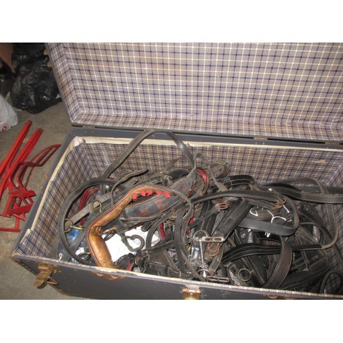 272 - A set of 4 Shetland pony driving harnesses, in used condition and believed to be complete