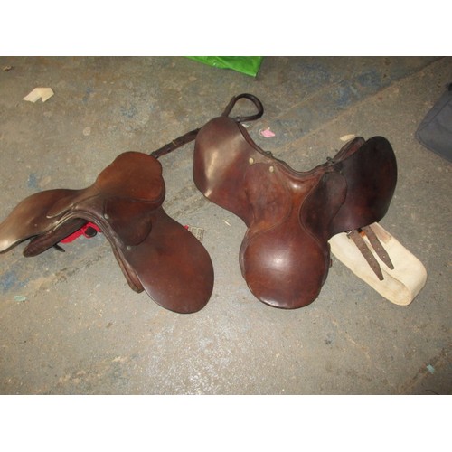 276 - Two vintage pony saddles in good used condition, the small size makes them suitable for rocking hors... 