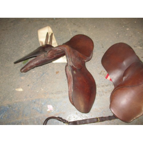 276 - Two vintage pony saddles in good used condition, the small size makes them suitable for rocking hors... 