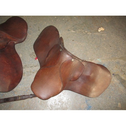 276 - Two vintage pony saddles in good used condition, the small size makes them suitable for rocking hors... 