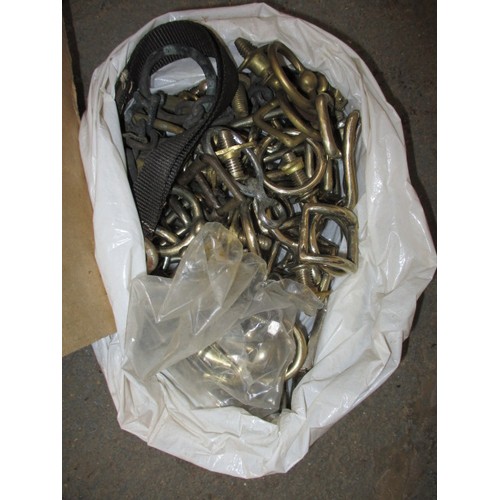 278 - A large quantity of new old stock tack makers buckles and rings, various sizes