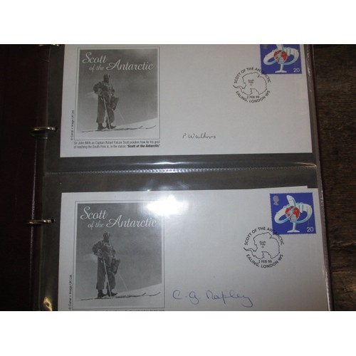 281 - An album of Royal Mail signed first day covers, approx. 60 in total, all in good used condition