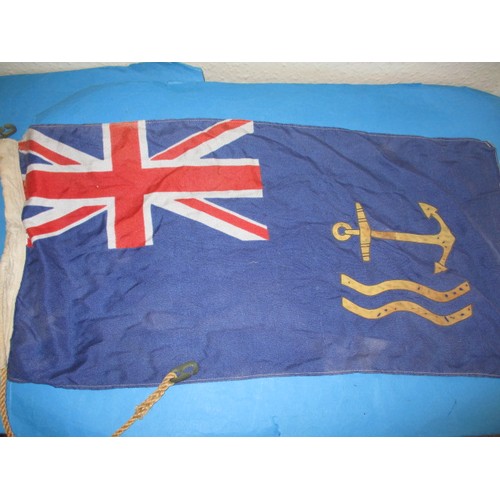 282 - A parcel of military shields and flags, approx. size of flags 90x45cm, all in good used condition