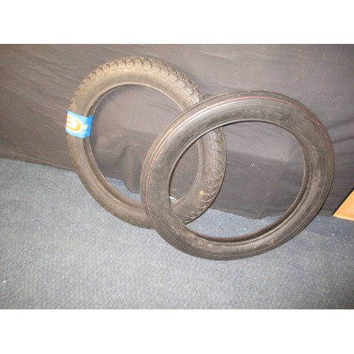 288 - Two unused BSA Bantam motorcycle tyres, front and rear, no signs of perishing