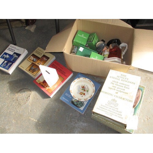 297 - A parcel of miscellanea to include ceramic items and Beswick collectors books, all in used condition