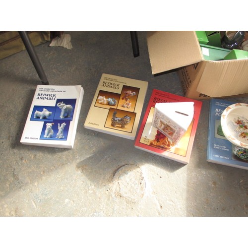 297 - A parcel of miscellanea to include ceramic items and Beswick collectors books, all in used condition