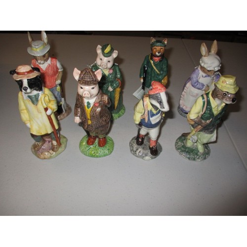 298 - A quantity (8) of Beswick English country folk figures, all in good condition with no observed damag... 