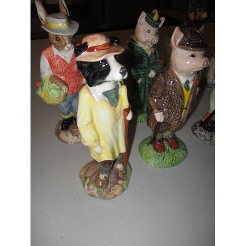 298 - A quantity (8) of Beswick English country folk figures, all in good condition with no observed damag... 