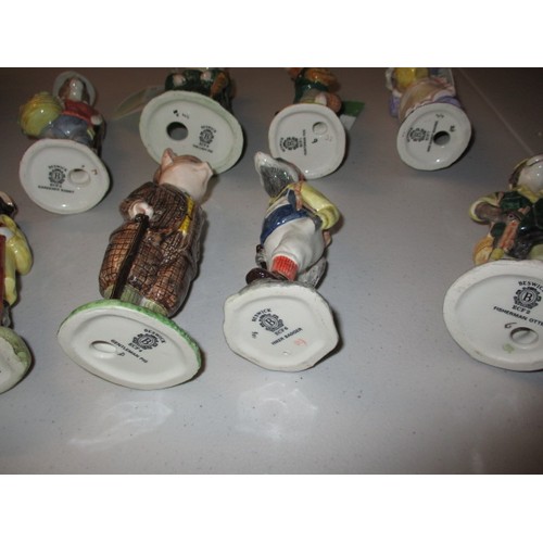 298 - A quantity (8) of Beswick English country folk figures, all in good condition with no observed damag... 