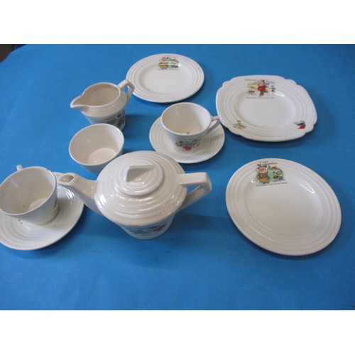 301 - A vintage child’s nursery ware tea set, in good pre-owned condition with no observed damage or resto... 