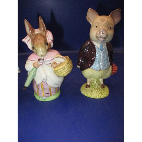 304 - Three vintage Beswick Beatrix Potter figures, all in good pre-owned condition with no observed damag... 