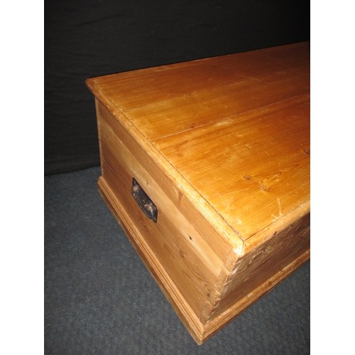 266 - A vintage pine blanket box, approx. dimensions 98x52x37cm, in used condition with general use relate... 