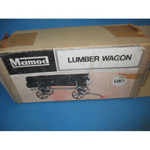 290 - A vintage Mamod lumber wagon, in near new condition with original box but no draw bar