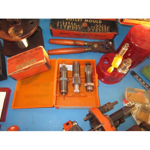 225 - A large quantity of rifle cartridge re-loading equipment, various calibres, all in used condition an... 